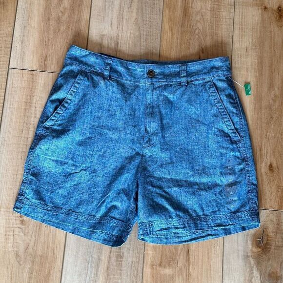 NWT GAP Women's Cotton Chambray "Girlfriend Khaki" Short 5" Inseam Size 10 - Picture 9 of 9